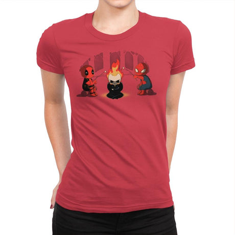 Heroes Camp - Womens Premium T-Shirts RIPT Apparel Small / Red