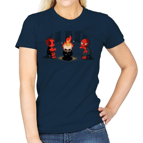 Heroes Camp - Womens T-Shirts RIPT Apparel Small / Navy