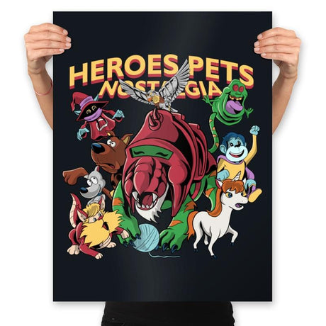 Heroes Pets Nostalgia - Prints Posters RIPT Apparel 18x24 / Black