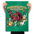 Heroes Pets Nostalgia - Prints Posters RIPT Apparel 18x24 / Kelly