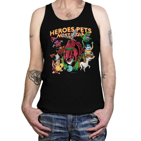 Heroes Pets Nostalgia - Tanktop Tanktop RIPT Apparel X-Small / Black
