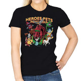 Heroes Pets Nostalgia - Womens T-Shirts RIPT Apparel Small / Black