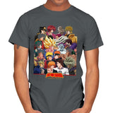 Heroes vs Villains - Best Seller - Mens T-Shirts RIPT Apparel Small / Charcoal