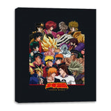Heroes vs Villains - Canvas Wraps Canvas Wraps RIPT Apparel 16x20 / Black