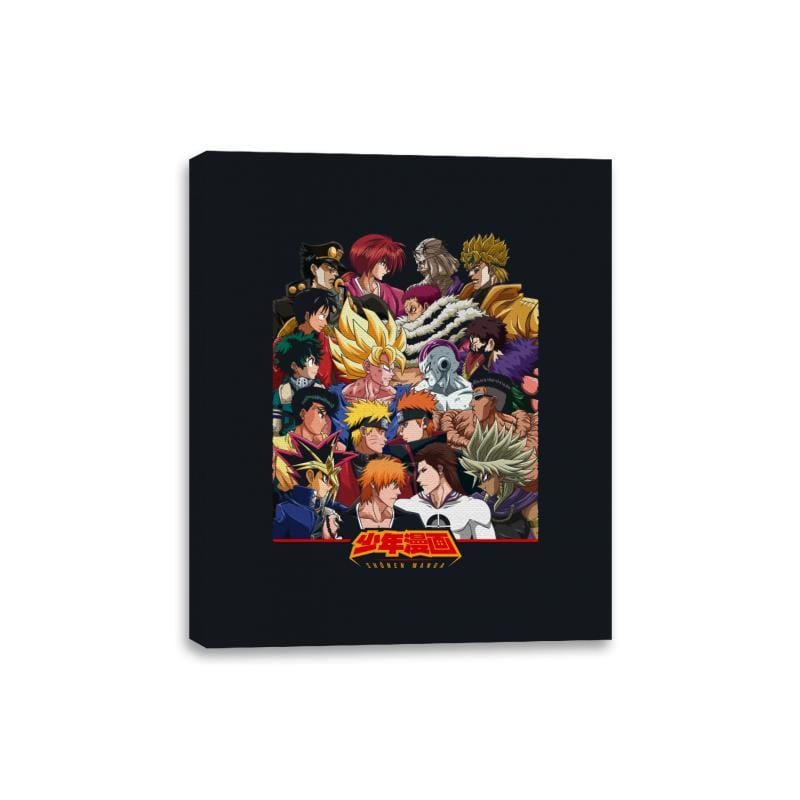 Heroes vs Villains - Canvas Wraps Canvas Wraps RIPT Apparel 8x10 / Black