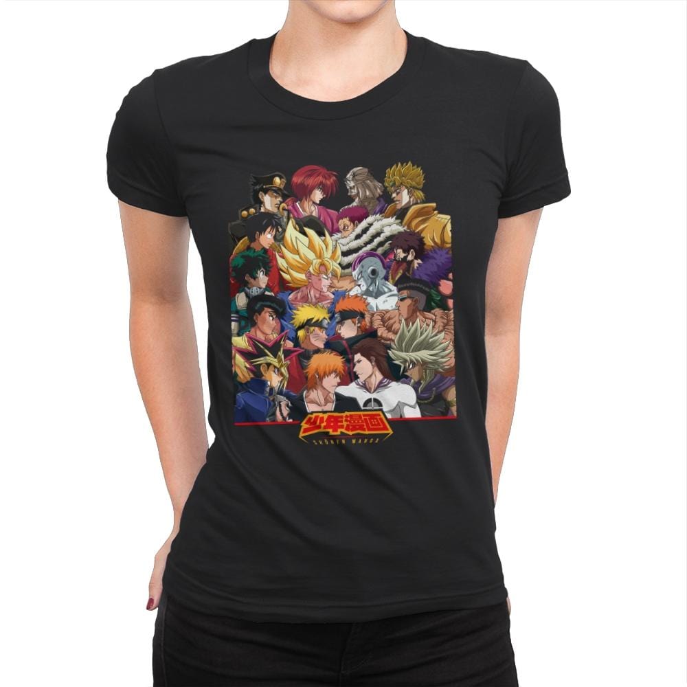 Heroes vs Villains - Womens Premium T-Shirts RIPT Apparel Small / Black