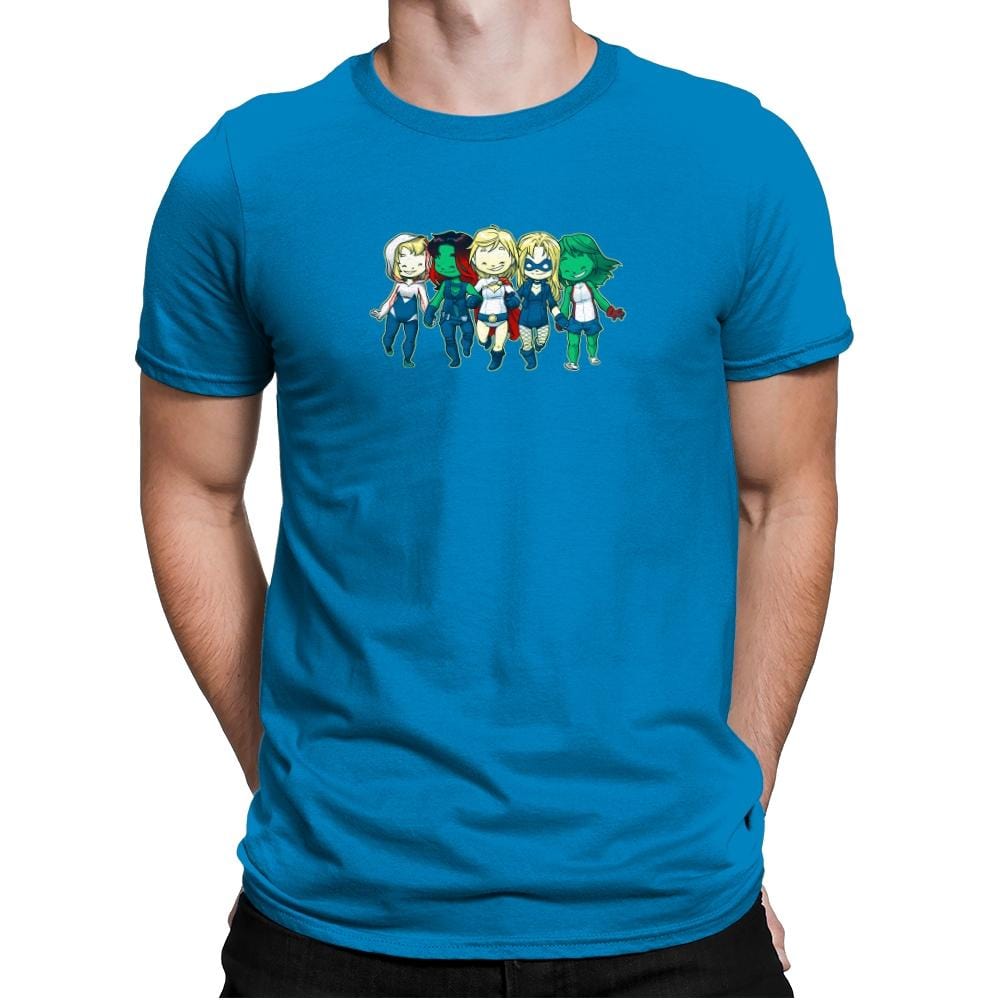 Heroic BFF's - Miniature Mayhem - Mens Premium T-Shirts RIPT Apparel Small / Turqouise