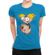 Hey Invader! - Womens Premium T-Shirts RIPT Apparel Small / Turquoise