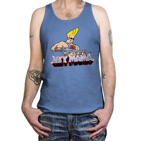 Hey Mama - Tanktop Tanktop RIPT Apparel X-Small / Blue Triblend