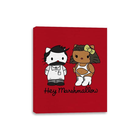 Hey Marshmallow - Canvas Wraps Canvas Wraps RIPT Apparel 8x10 / Red