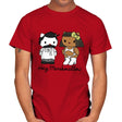Hey Marshmallow - Mens T-Shirts RIPT Apparel Small / Red