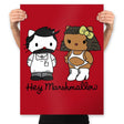 Hey Marshmallow - Prints Posters RIPT Apparel 18x24 / Red