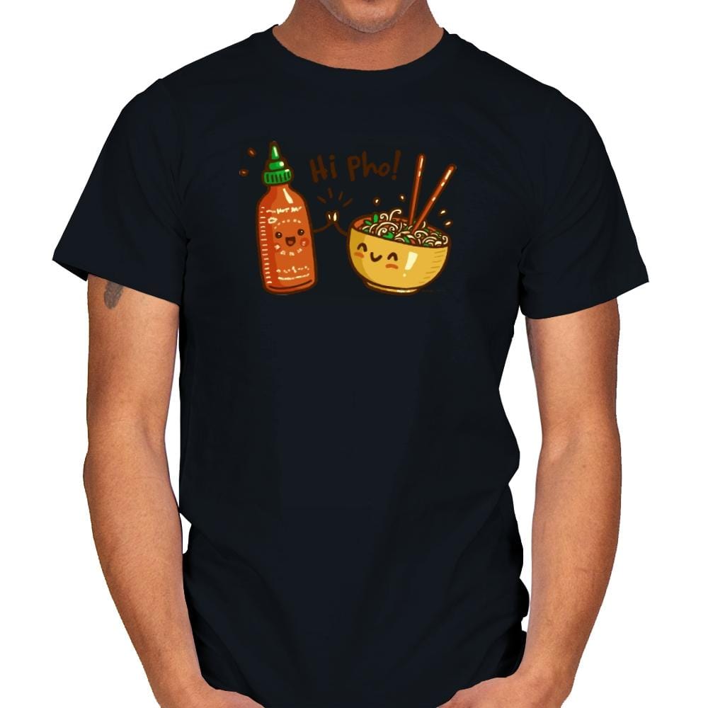 Hi Pho - Mens T-Shirts RIPT Apparel Small / Black