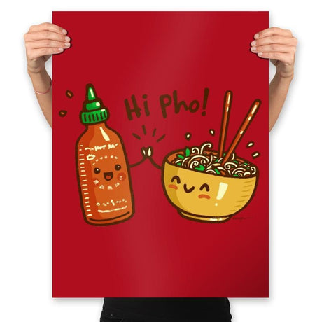 Hi Pho - Prints Posters RIPT Apparel 18x24 / Red