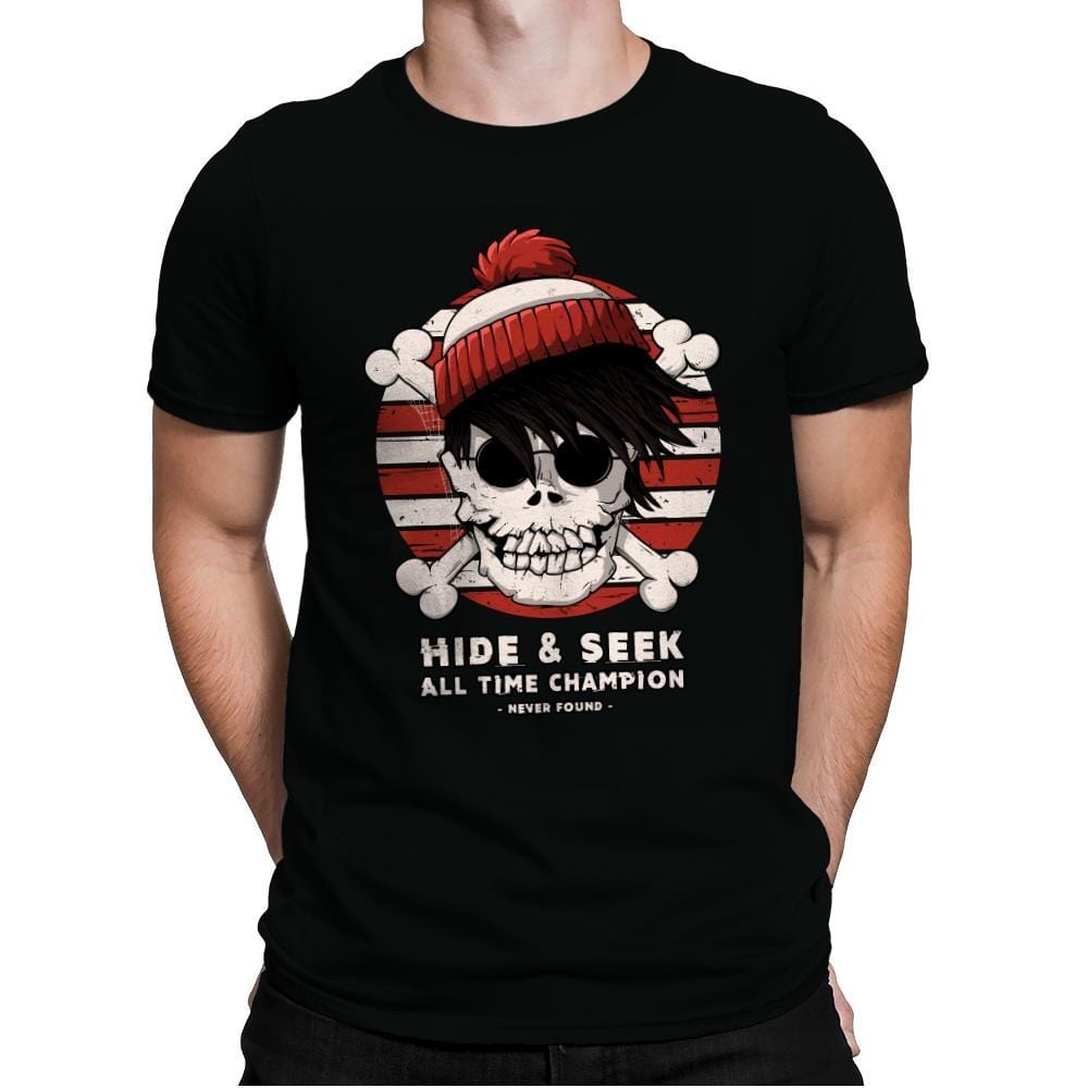 Hide And Seek All Time Champ - Mens Premium T-Shirts RIPT Apparel Small / Black