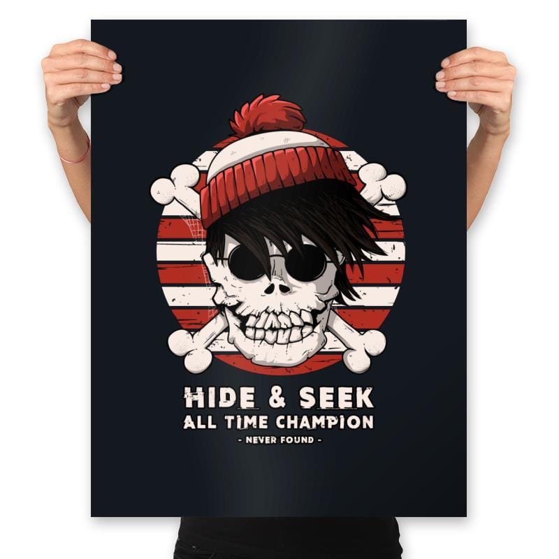 Hide And Seek All Time Champ - Prints Posters RIPT Apparel 18x24 / Black