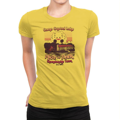 Hide and Seek Champion Exclusive - Womens Premium T-Shirts RIPT Apparel Small / Vibrant Yellow