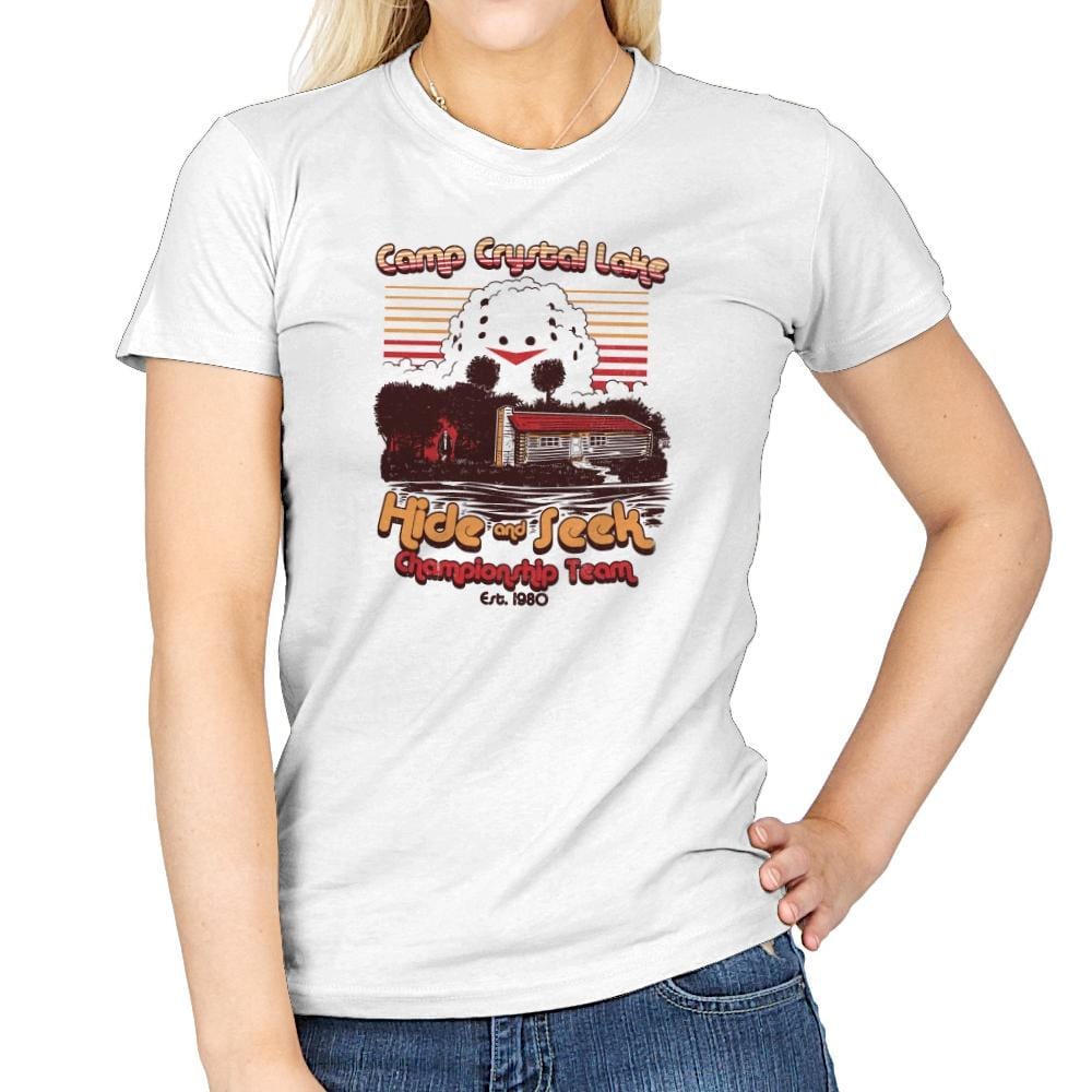 Hide and Seek Champion Exclusive - Womens T-Shirts RIPT Apparel Small / White