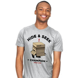 Hide and seek - Mens T-Shirts RIPT Apparel Small / Silver
