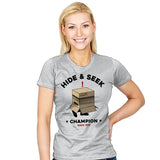 Hide and seek - Womens T-Shirts RIPT Apparel Small / Silver