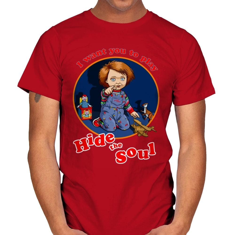 Hide the Soul - Mens T-Shirts RIPT Apparel Small / Red