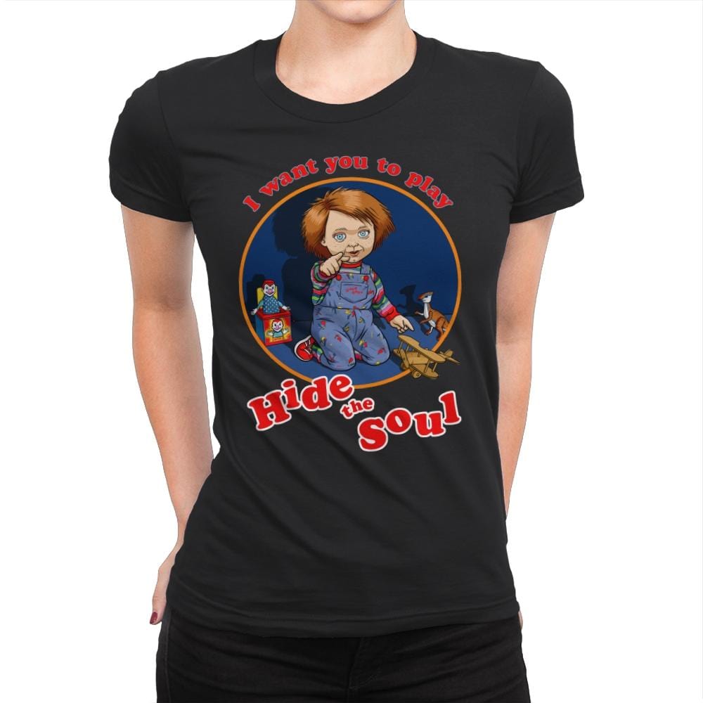 Hide the Soul - Womens Premium T-Shirts RIPT Apparel Small / Black