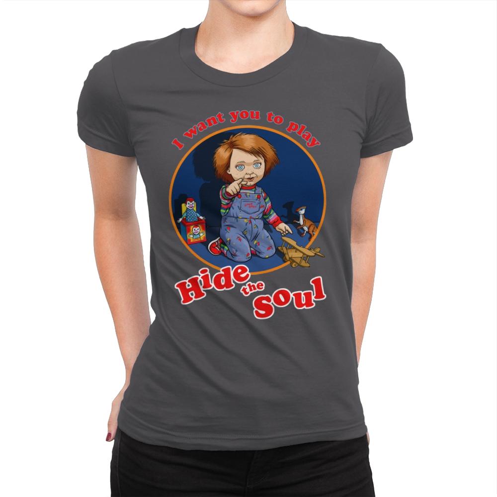 Hide the Soul - Womens Premium T-Shirts RIPT Apparel Small / Heavy Metal