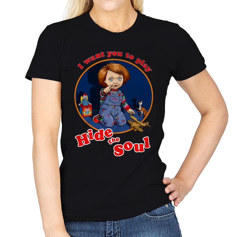 Hide the Soul - Womens T-Shirts RIPT Apparel Small / Black