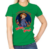 Hide the Soul - Womens T-Shirts RIPT Apparel Small / Irish Green