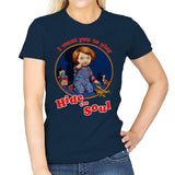 Hide the Soul - Womens T-Shirts RIPT Apparel Small / Navy