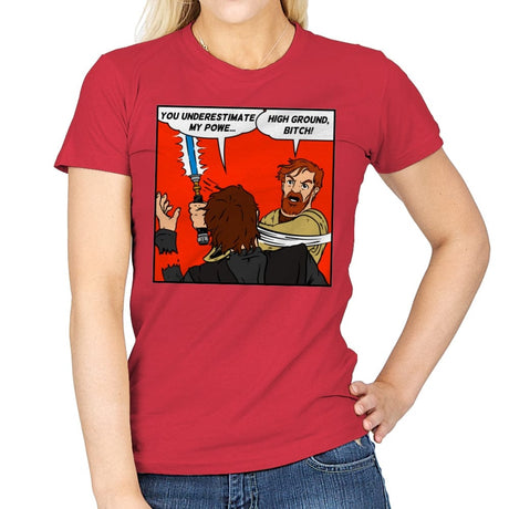 High Ground! - Womens T-Shirts RIPT Apparel Small / Red