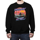 Highway to Hell - Crew Neck Sweatshirt Crew Neck Sweatshirt RIPT Apparel