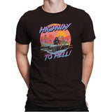 Highway to Hell - Mens Premium T-Shirts RIPT Apparel Small / Dark Chocolate