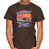 Highway to Hell - Mens T-Shirts RIPT Apparel Small / Dark Chocolate
