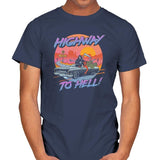 Highway to Hell - Mens T-Shirts RIPT Apparel Small / Navy