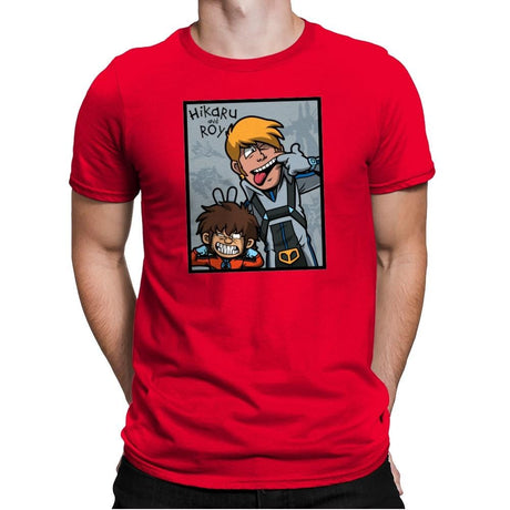 Hikaru and Roy - Mens Premium T-Shirts RIPT Apparel Small / Red