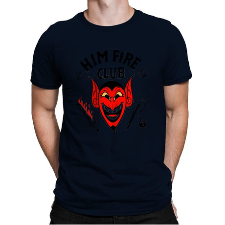 Him Fire Club - Mens Premium T-Shirts RIPT Apparel Small / Midnight Navy