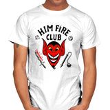 Him Fire Club - Mens T-Shirts RIPT Apparel Small / White