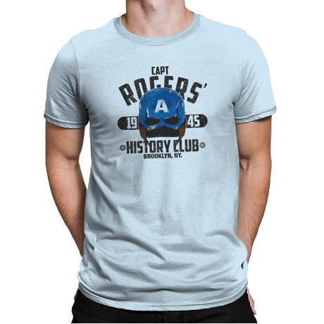History Club Exclusive - Mens Premium T-Shirts RIPT Apparel Small / Light Blue