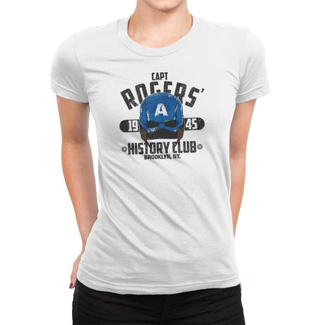 History Club Exclusive - Womens Premium T-Shirts RIPT Apparel Small / White