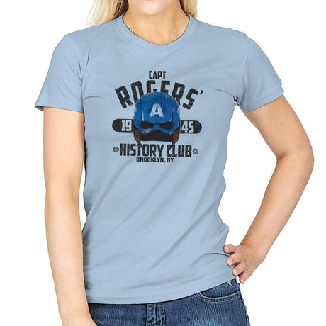 History Club Exclusive - Womens T-Shirts RIPT Apparel Small / Light Blue