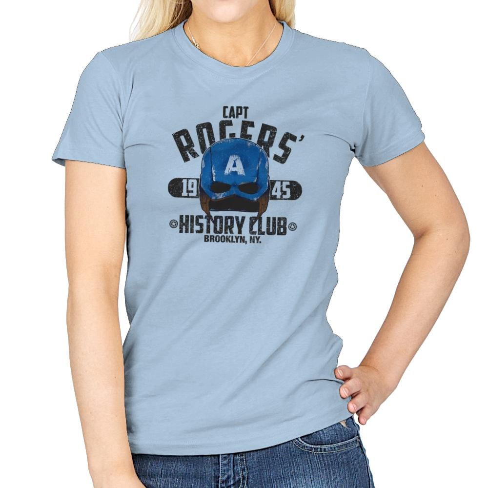 History Club Exclusive - Womens T-Shirts RIPT Apparel Small / Light Blue