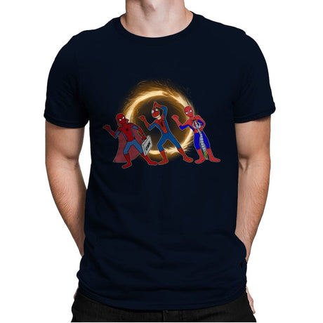 Hitchhiking Spiders - Mens Premium T-Shirts RIPT Apparel Small / Midnight Navy