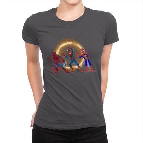 Hitchhiking Spiders - Womens Premium T-Shirts RIPT Apparel Small / Heavy Metal