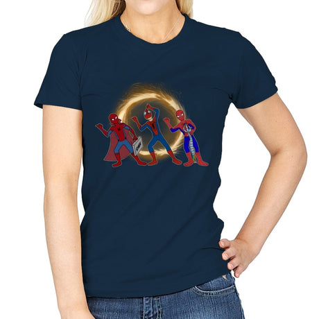 Hitchhiking Spiders - Womens T-Shirts RIPT Apparel Small / Navy