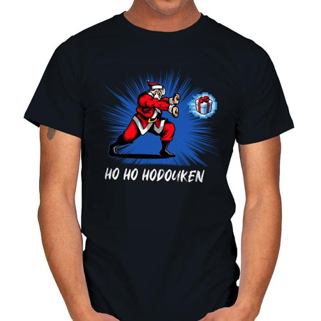 Ho ho hodouken - Mens T-Shirts RIPT Apparel Small / Black