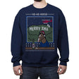 Ho-Ho-Horse! - Ugly Holiday - Crew Neck Sweatshirt Crew Neck Sweatshirt RIPT Apparel