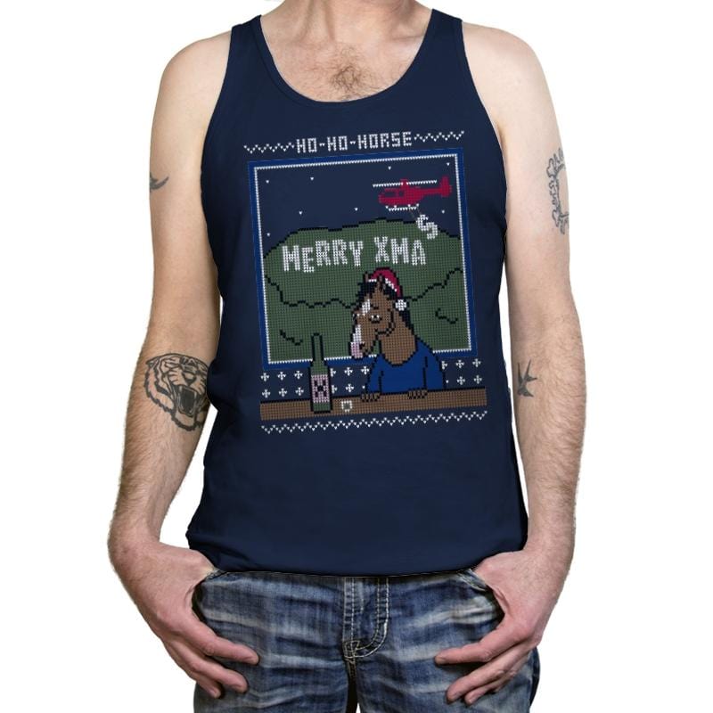 Ho-Ho-Horse! - Ugly Holiday - Tanktop Tanktop RIPT Apparel