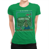 Ho-Ho-Horse! - Ugly Holiday - Womens Premium T-Shirts RIPT Apparel Small / Kelly Green