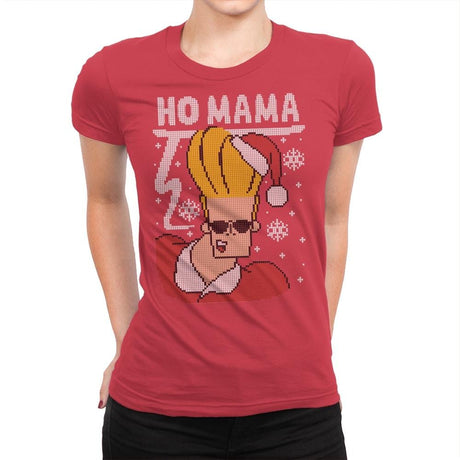 Ho Mama! - Ugly Holiday - Womens Premium T-Shirts RIPT Apparel Small / Red